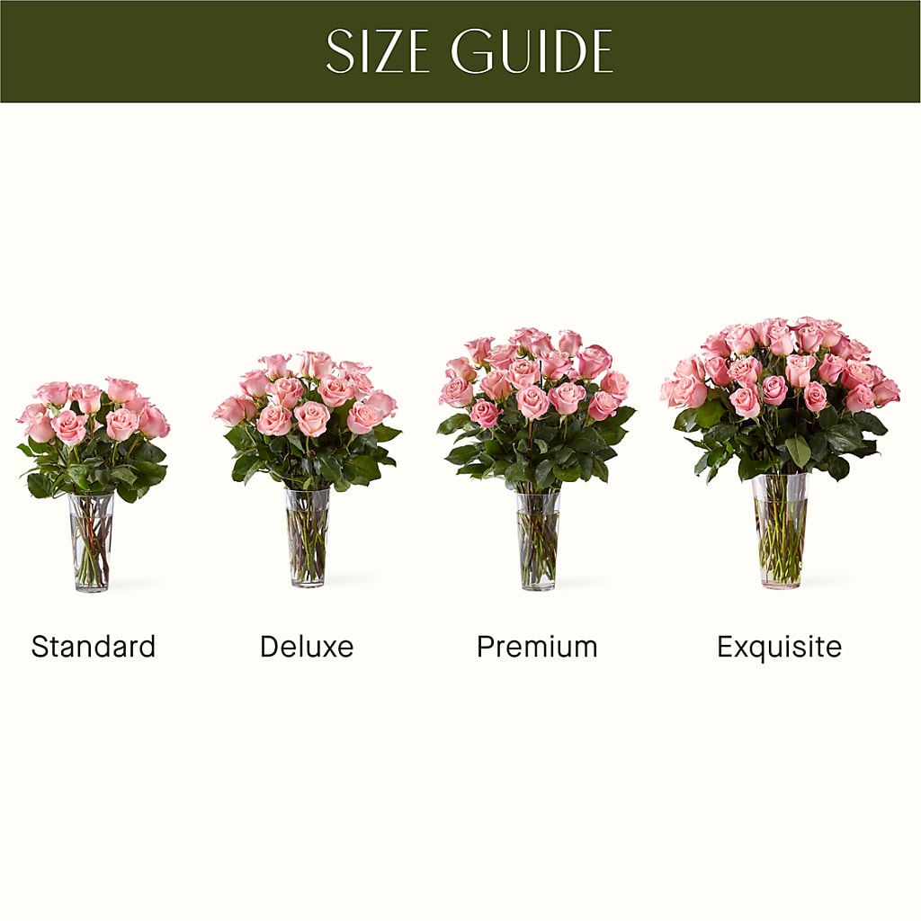 Long Stem Pink Rose Bouquet – La Fleur Bijou, Fort Lauderdale FL