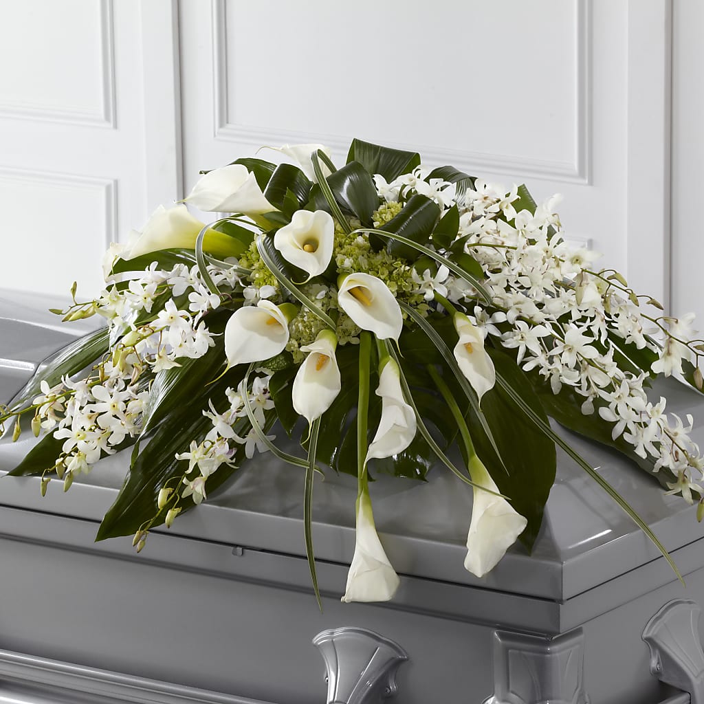 Angel Wings Casket Spray – La Fleur Bijou, Fort Lauderdale FL