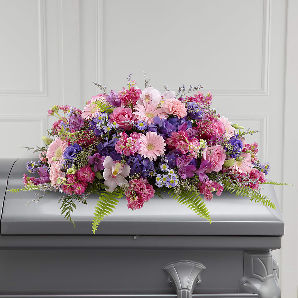Glorious Garden Casket Spray – La Fleur Bijou, Fort Lauderdale FL