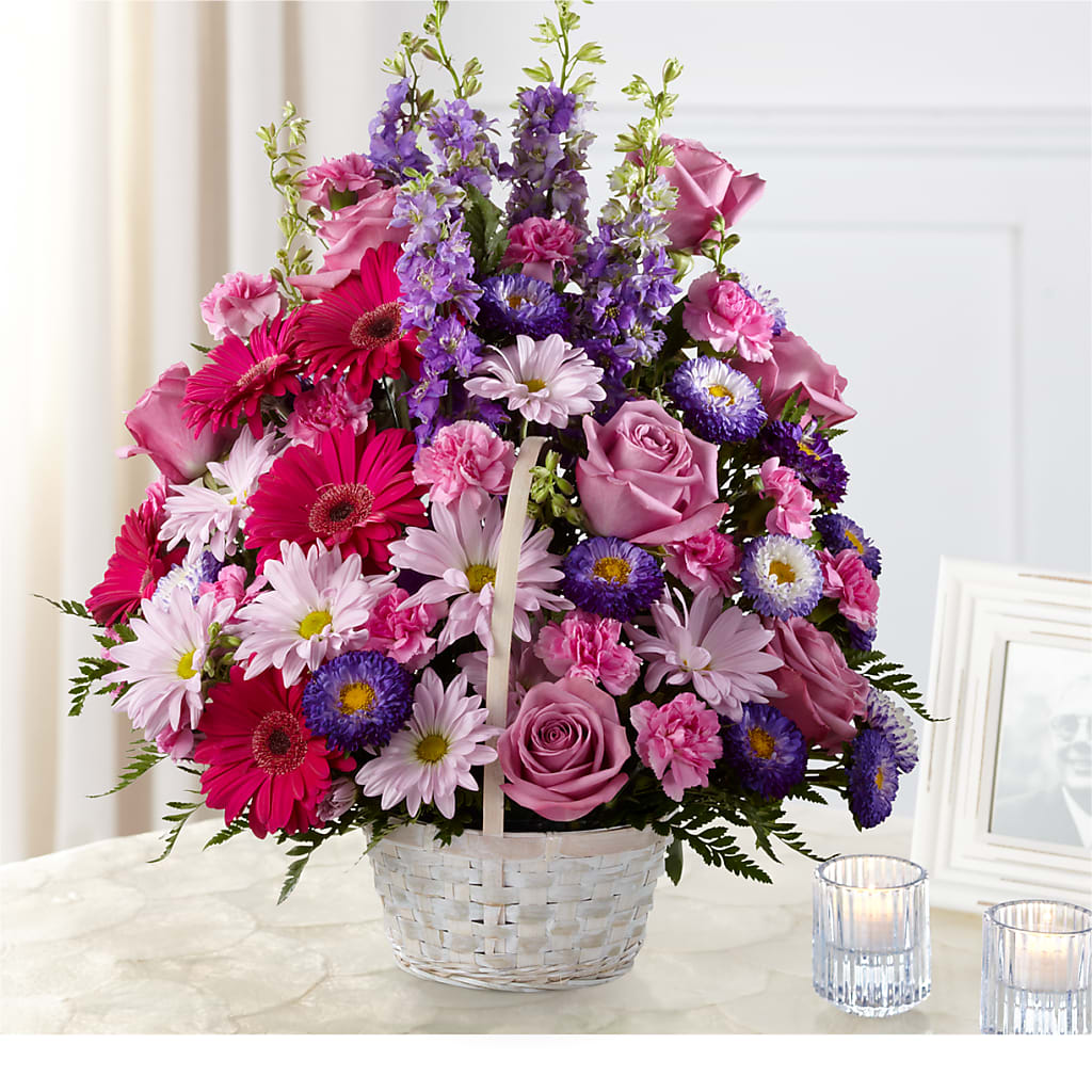 Pastel Peace Basket – La Fleur Bijou, Fort Lauderdale FL