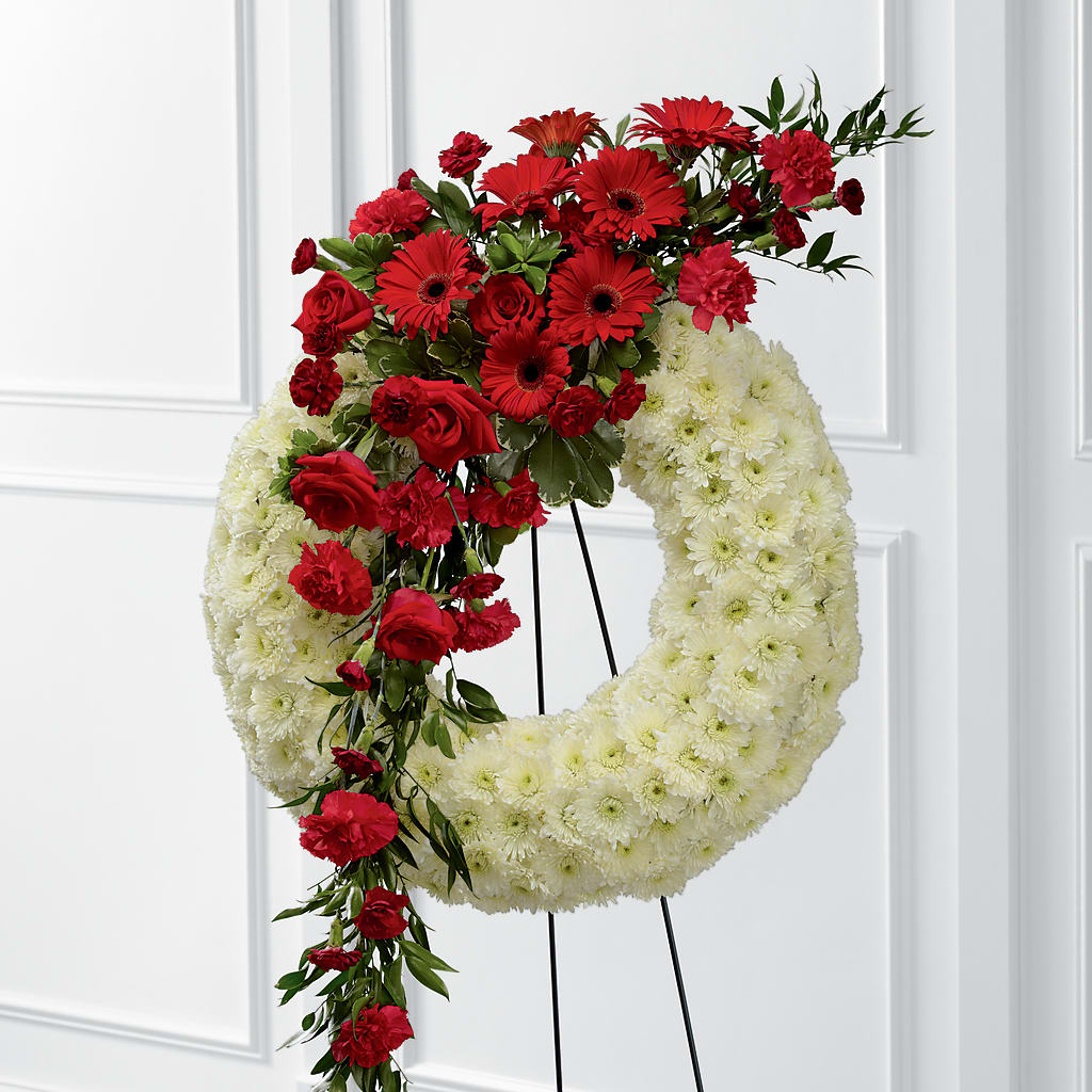 Graceful Tribute Wreath – La Fleur Bijou, Fort Lauderdale FL