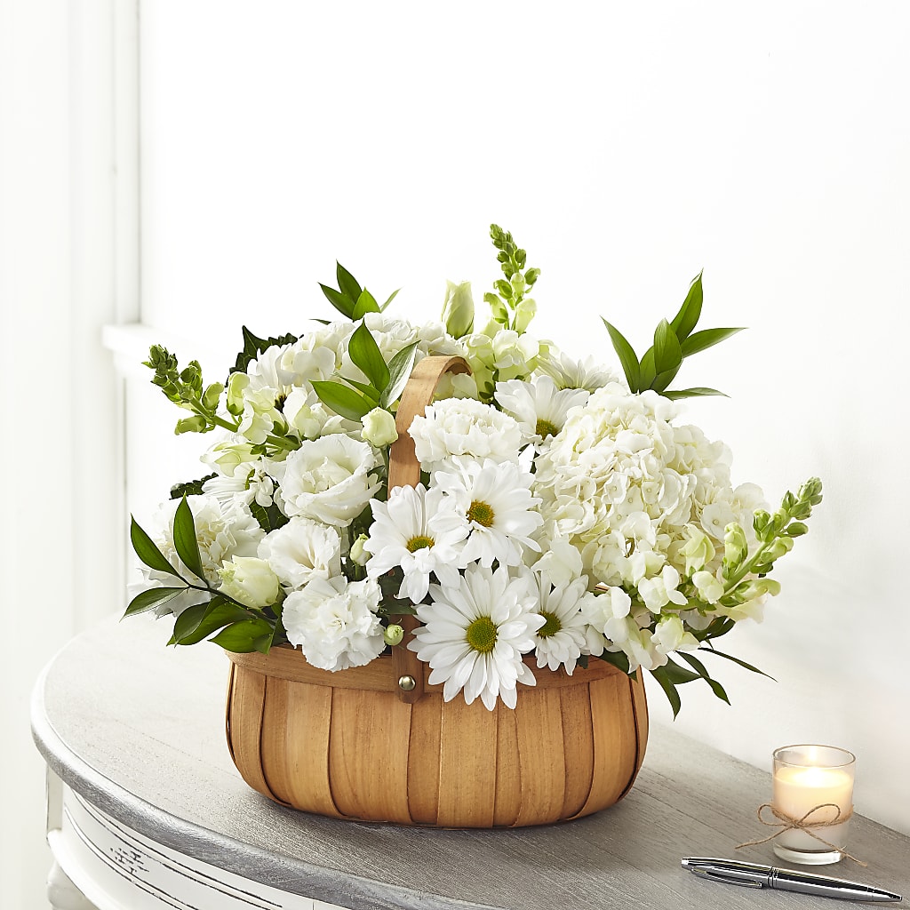 Pure Ivory Basket – La Fleur Bijou, Fort Lauderdale FL
