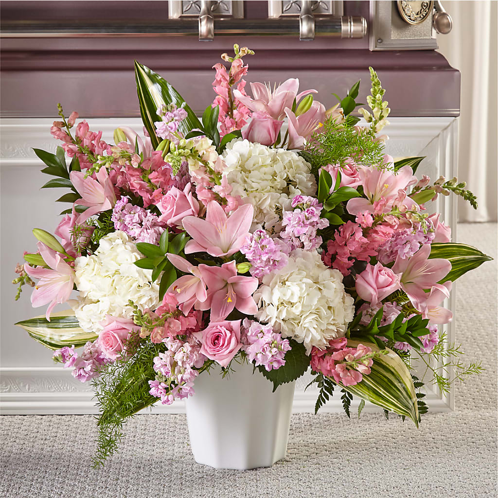 Simply Serene Floor Basket – La Fleur Bijou, Fort Lauderdale FL