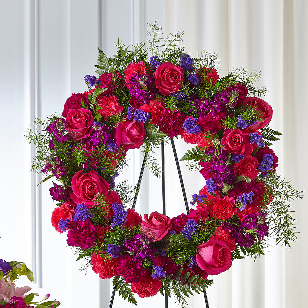 Calming Colors Wreath – La Fleur Bijou, Fort Lauderdale FL
