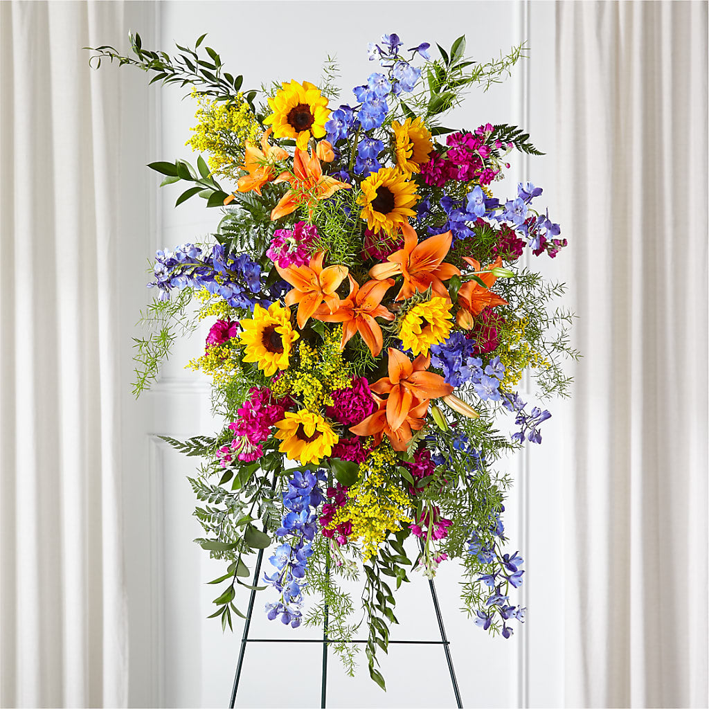Sunlit Memories Standing Spray (Standard) – La Fleur Bijou, Fort Lauderdale FL