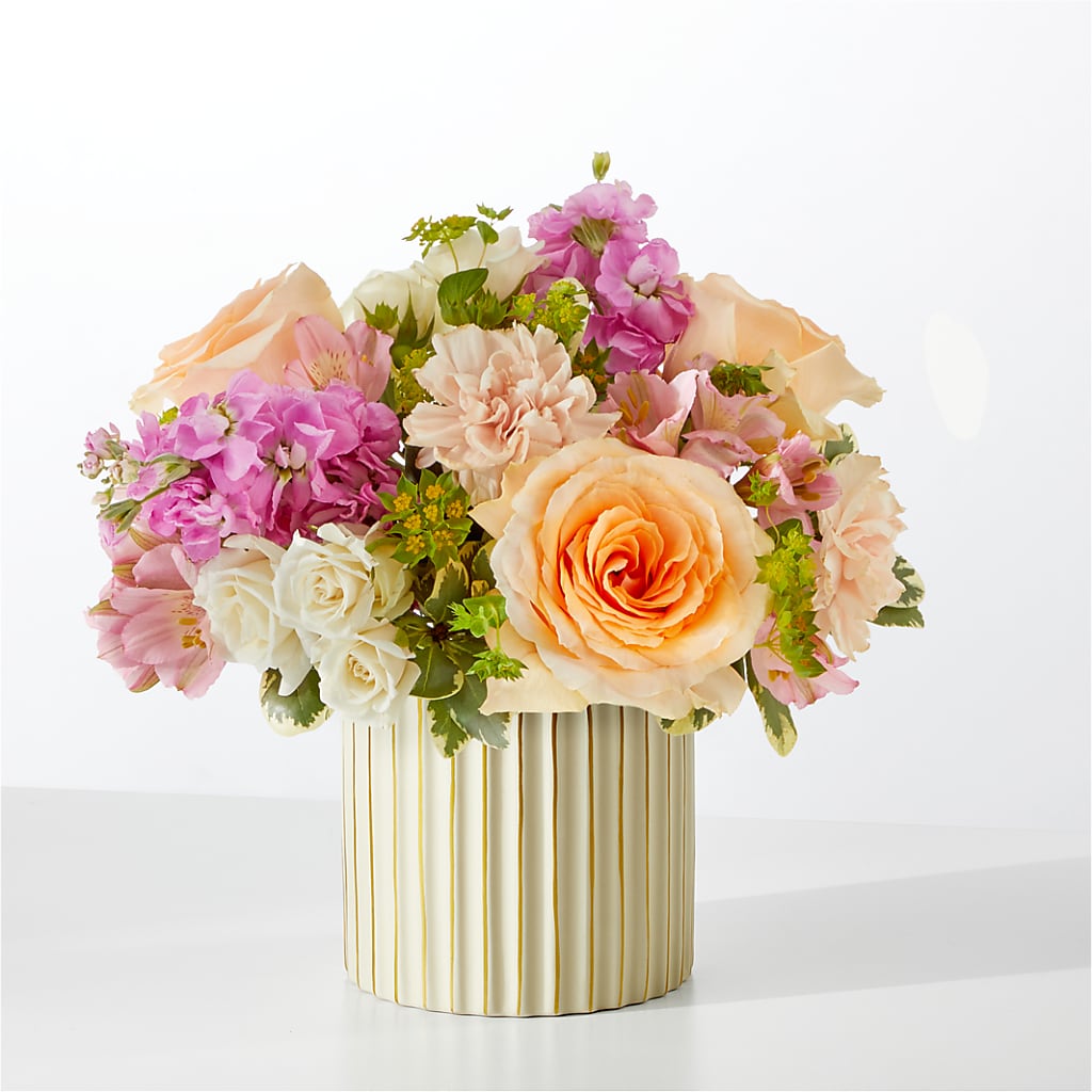 Paradise Bouquet with Ivory Vase – La Fleur Bijou, Fort Lauderdale FL
