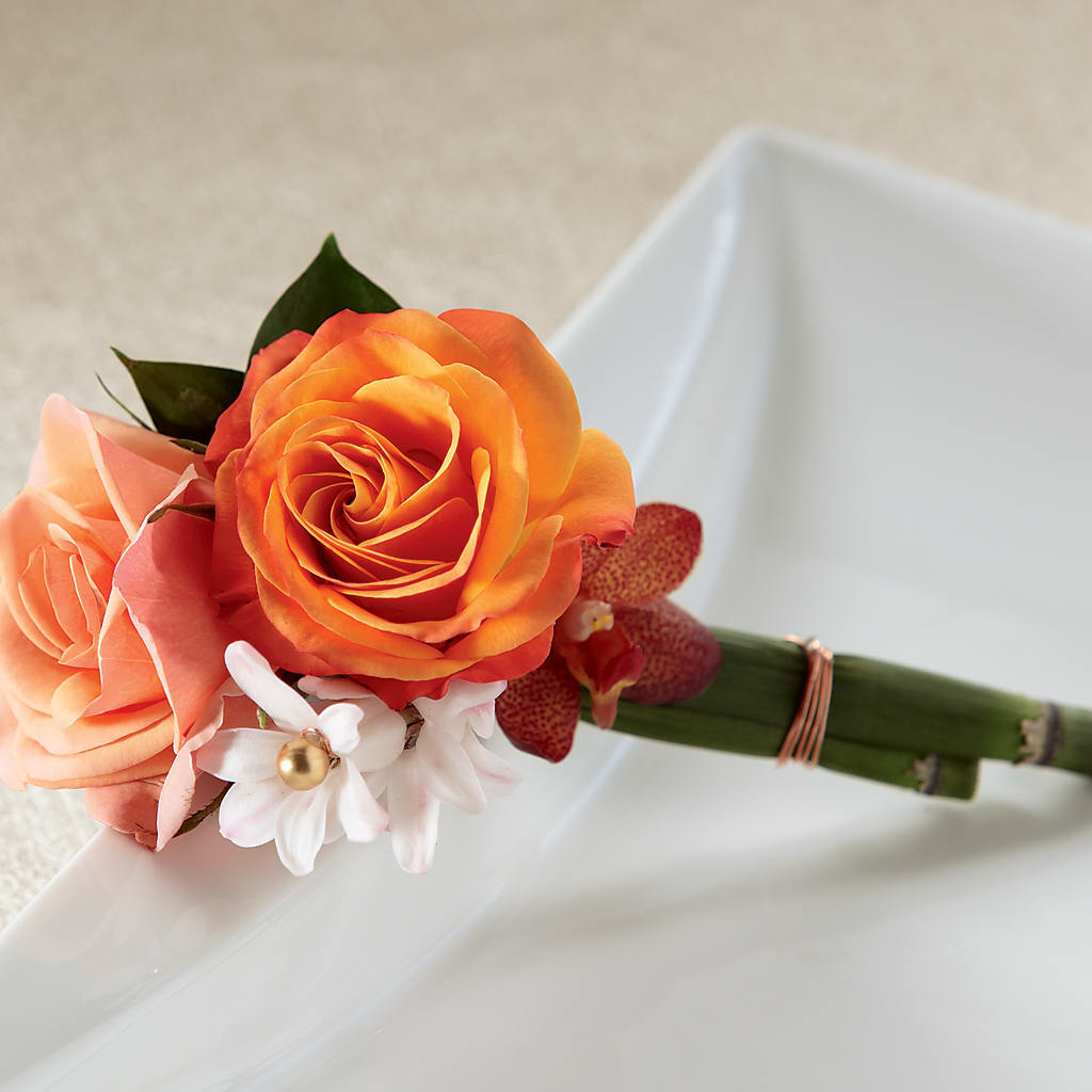 Sunset Dream Boutonniere – La Fleur Bijou, Fort Lauderdale FL