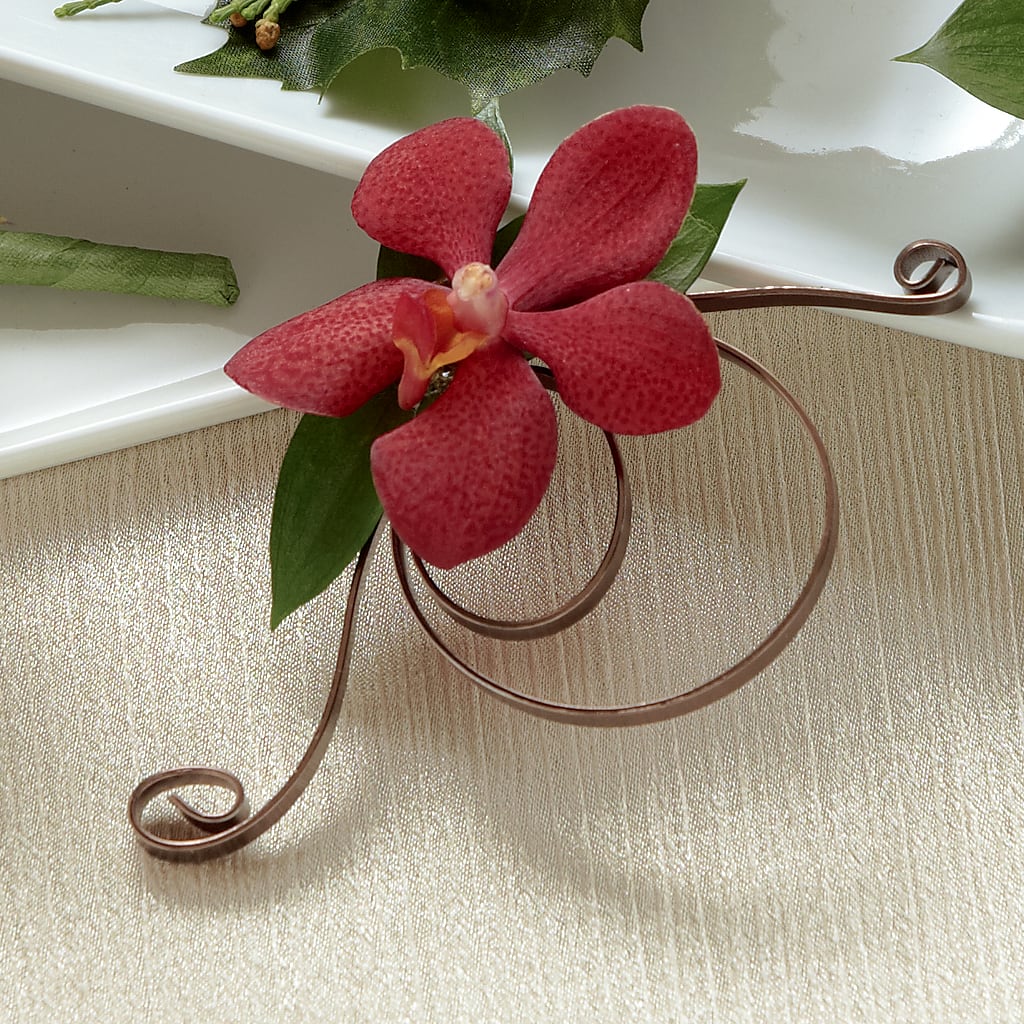 Red Mokara Boutonniere – La Fleur Bijou, Fort Lauderdale FL