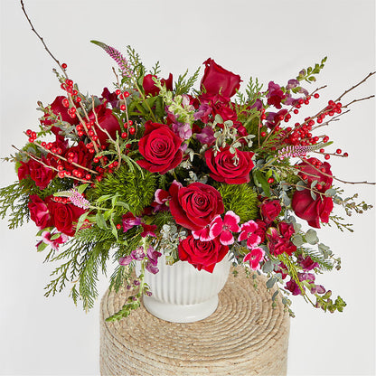 Big Red Bow Bouquet –  La Fleur Bijou, Fort Lauderdale FL