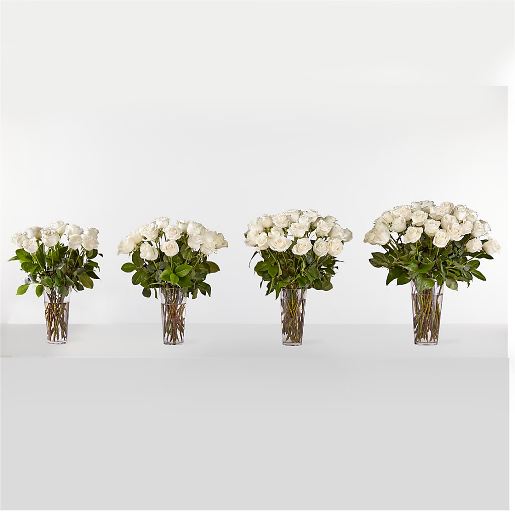 Long Stem White Rose Bouquet –  La Fleur Bijou, Fort Lauderdale FL