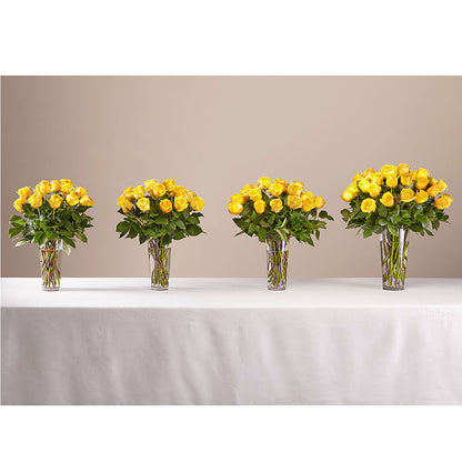 Long Stem Yellow Rose Bouquet –  La Fleur Bijou, Fort Lauderdale FL
