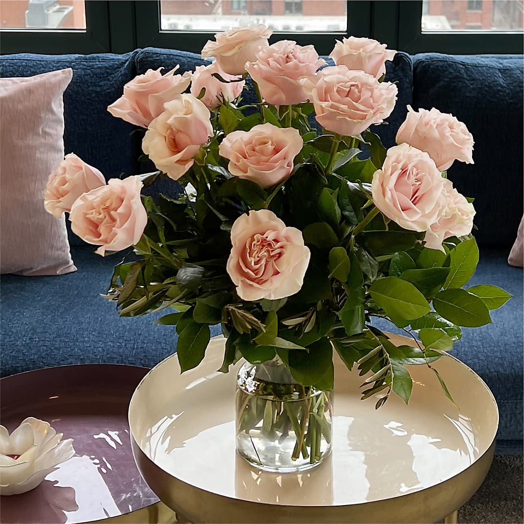 Long Stem Pink Rose Bouquet –  La Fleur Bijou, Fort Lauderdale FL