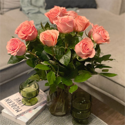 Long Stem Pink Rose Bouquet –  La Fleur Bijou, Fort Lauderdale FL
