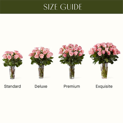 Long Stem Pink Rose Bouquet –  La Fleur Bijou, Fort Lauderdale FL
