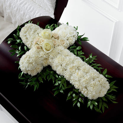 Peaceful Memories Casket Spray (Standard) –  La Fleur Bijou, Fort Lauderdale FL