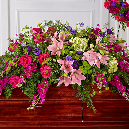 Radiant Tribute Casket Spray –  La Fleur Bijou, Fort Lauderdale FL