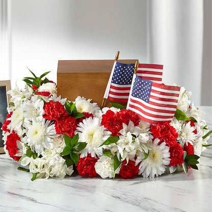 Spirit of Patriotism Cremation Adornment –  La Fleur Bijou, Fort Lauderdale FL