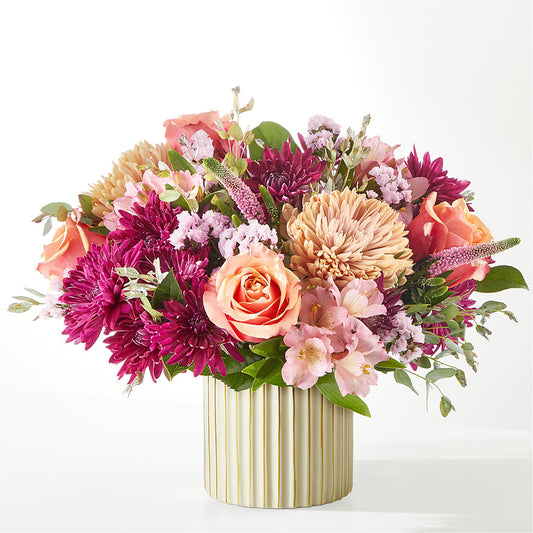 Berry Cobbler Bouquet with Ivory Vase –  La Fleur Bijou, Fort Lauderdale FL