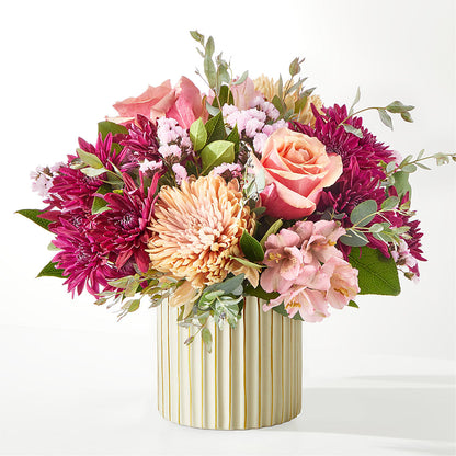 Berry Cobbler Bouquet with Ivory Vase –  La Fleur Bijou, Fort Lauderdale FL