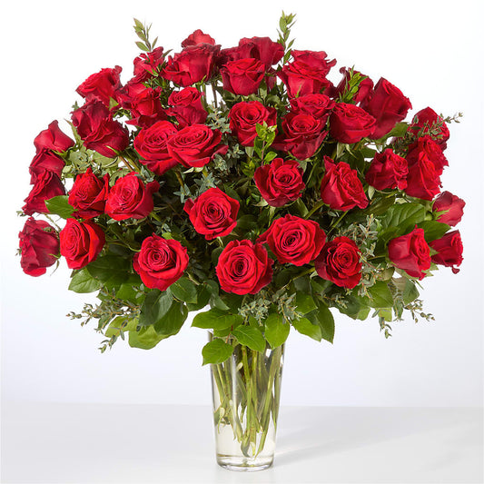 Forever Yours Fifty Stem Red Rose Bouquet –  La Fleur Bijou, Fort Lauderdale FL