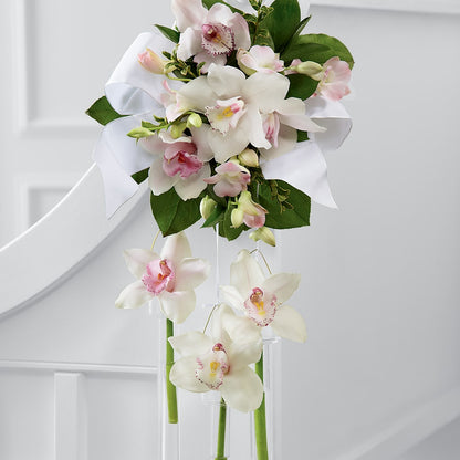 Perfect Entrance Pew Arrangement –  La Fleur Bijou, Fort Lauderdale FL
