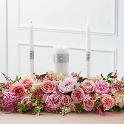 Worldwide Romance Unity Candle Arrangement –  La Fleur Bijou, Fort Lauderdale FL