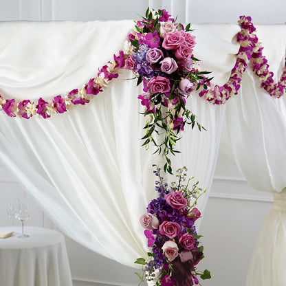 Color & Light Chuppah Decor –  La Fleur Bijou, Fort Lauderdale FL