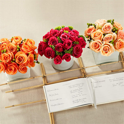 Dawn Rose Centerpiece –  La Fleur Bijou, Fort Lauderdale FL