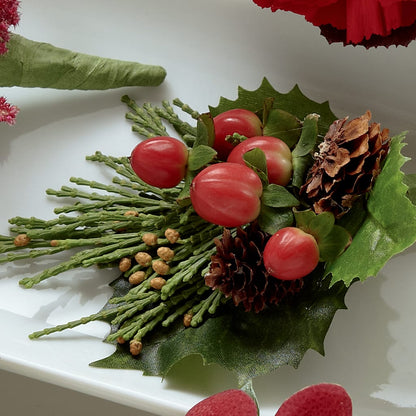 Red Berry Boutonniere –  La Fleur Bijou, Fort Lauderdale FL