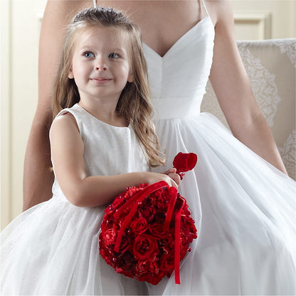 Pure at Heart Flower Girl Arrangement –  La Fleur Bijou, Fort Lauderdale FL